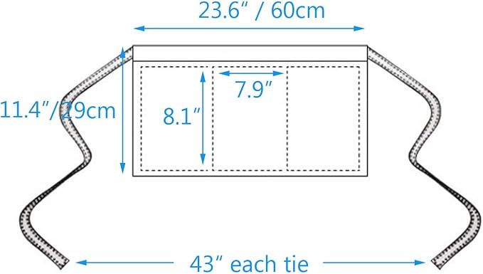 BOHARERS Waist Apron with 3 Pockets 20 Pack - Image 6