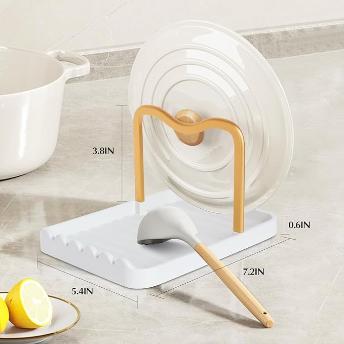 Ysks'hf spoon holder and pot lid holder,stainless steel,Kitchen Utensil Rest - Image 8