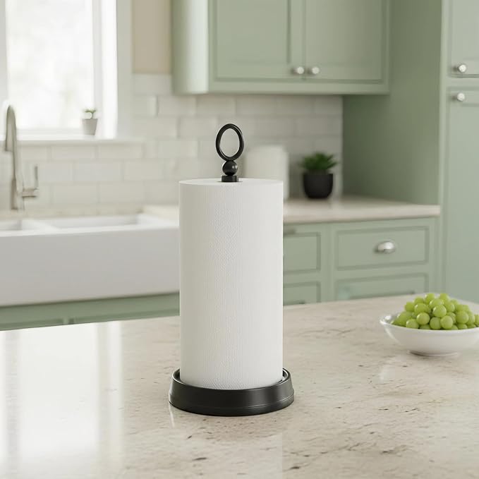 KASUNTO Paper Towel Holder Steel Paper Holder countertop,Black Paper Towel - Image 7
