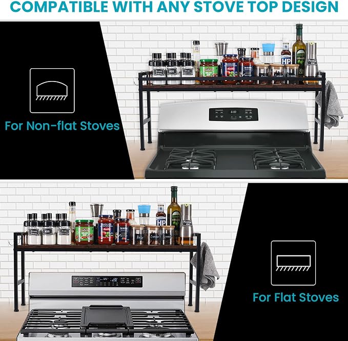 Spice Rack Shelf for Kitchen Stove,Stove Top Shelf - Image 7