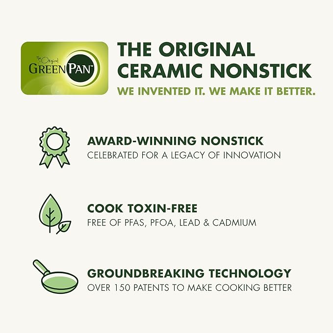 GreenPan Valencia Pro Hard Anodized Healthy Ceramic Nonstick 2QT Saucepan Pot - Image 8