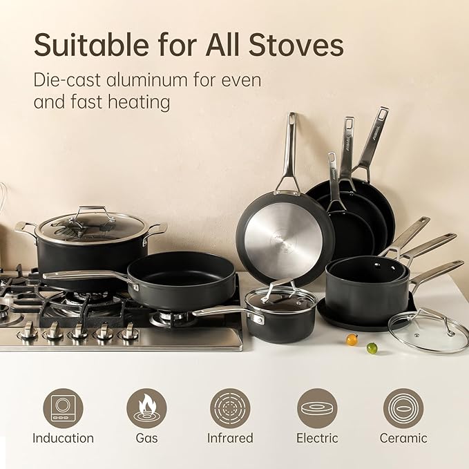 MsMk 11 Inch Nonstick Frying Pan,Titanium and Ceramic Nonstick Large Skillet Pan - Image 9