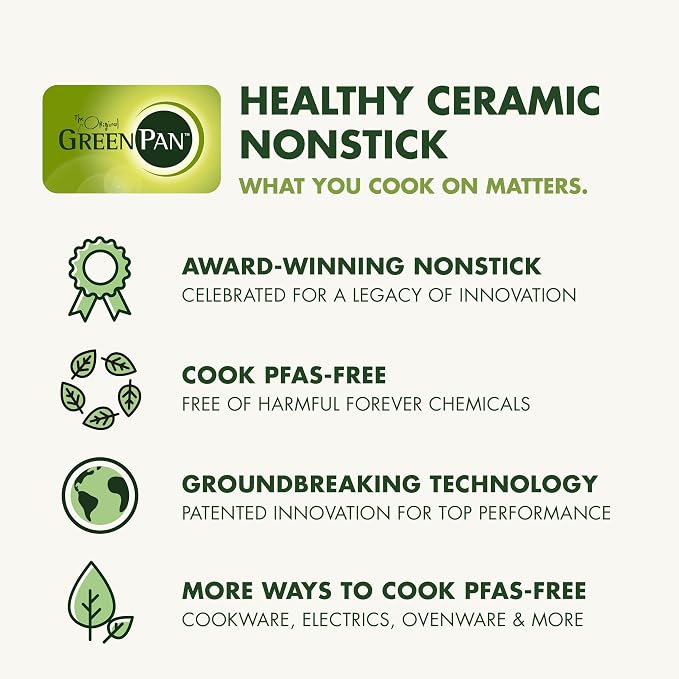 GreenPan Swift Healthy Ceramic Nonstick, Stainless Steel Handles, Dishwasher - Image 8