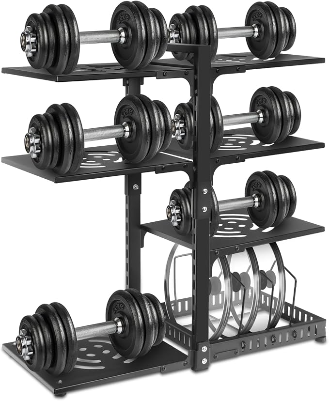 Pot Rack Organizers:CASONNIK 6+1-Tier Adjustable Heavy Duty Pan Organizer - Image 7