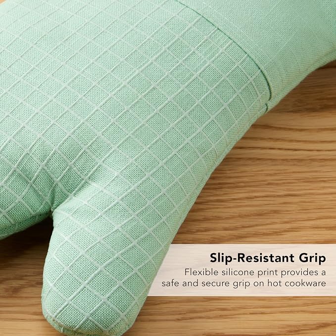 KITCHENAID Gourmet Series Gridlines Oven Mitts 2-Pack Set, Heat Resistant up to - Image 7
