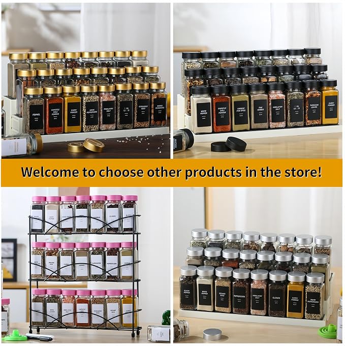 48Pcs Spice Jars Containers - Image 9