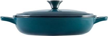 Flavehc Braiser Enameled Cast Iron Braiser 2.25 qt Braiser Pan - Image 9