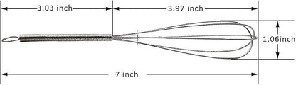 CHuangQi 7 inch Stainless Steel Whisk - Image 2