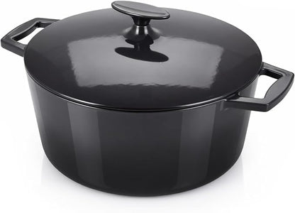 Nuwave 6QT LUX Healthy Enameled Cast Iron Dutch Oven Pot by NuWave