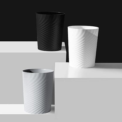 UUJOLY Plastic Small Trash Can Wastebasket, Garbage Container Basket - Image 3