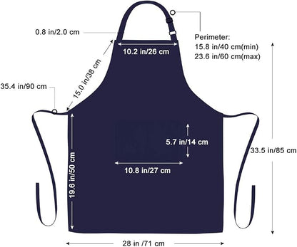 Jubatus 2 Pack 100% Cotton Aprons - Image 7