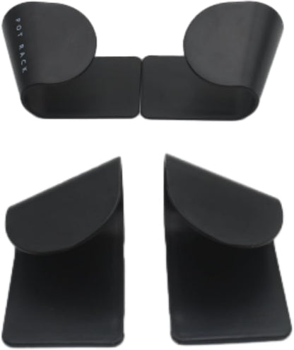 4 Pairs Pot and Pan Lid Holder Self Adhesive Wall Mount Storage Organizer Pot - Image 3