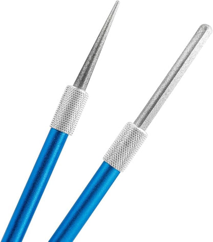 Wolfride 2Pcs Serrated Knife Sharpener, Retractable Diamond Sharpening Rod - Image 6