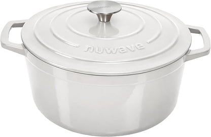 Nuwave 6QT Healthy Enameled Cast Iron Dutch Oven Pot by NuWave