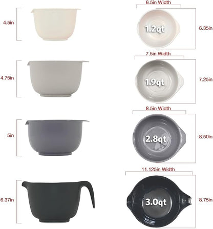 Glad Mixing Bowls with Pour Spout, Dishwasher Safe Kitchen Cooking and Baking - Image 5