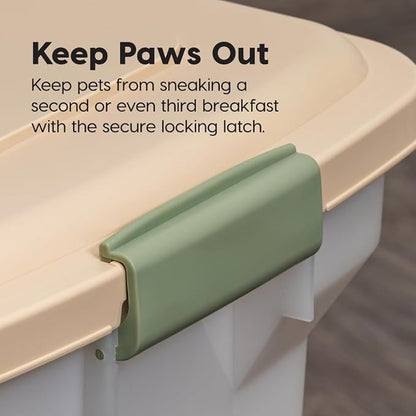 IRIS USA Airtight Dog Food Storage Container, WeatherPro, Removable Wheels - Image 9