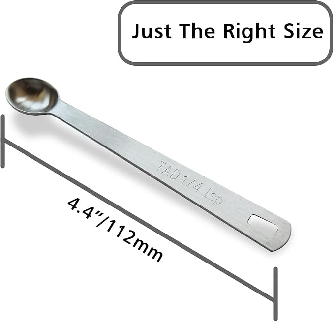 2PCS 1/4 Teaspoon Single Tiny Measuring Spoon, Small Individual Stainless Steel - Image 2