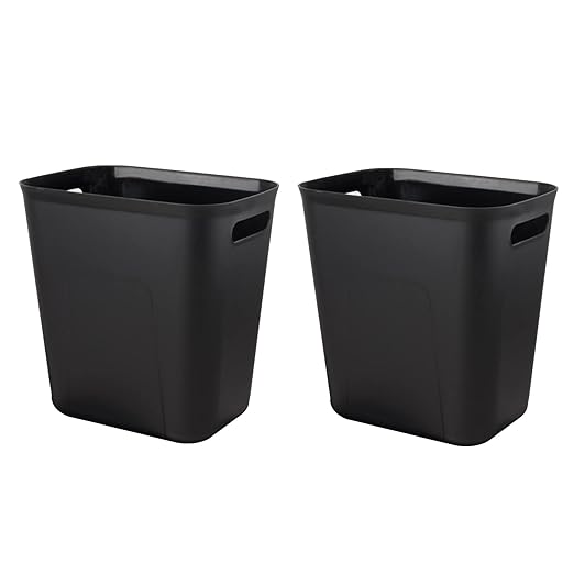 UUJOLY Plastic Trash Can Wastebasket, Garbage Container Basket by UUJOLY