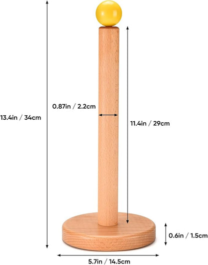 Paper Towel Holder, Wooden Kitchen Roll Stand - Image 7