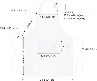 Jubatus 2 Pack 100% Cotton Aprons - Image 7
