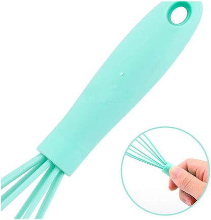 Silicone Whisk 5 Pcs Colorful Kitchen Mini Silicone Whisks, Whisk Set Egg Beater - Image 4
