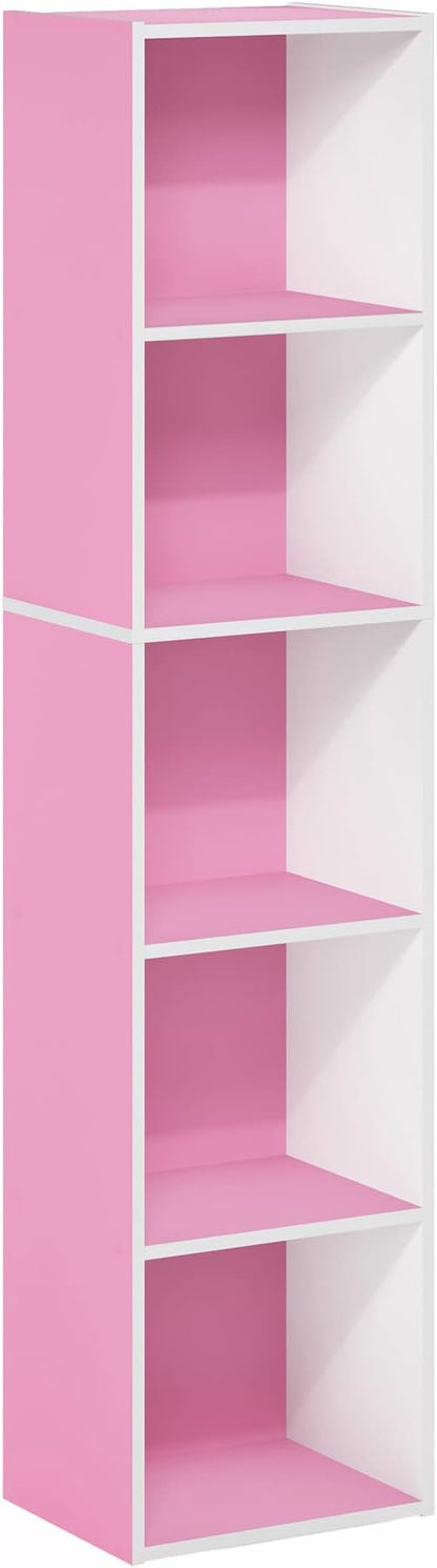 Furinno PASIR Book Shelf, 5-Tier Modern Bookshelf, Open Shelves Bookcase 9 x 12 - Image 7