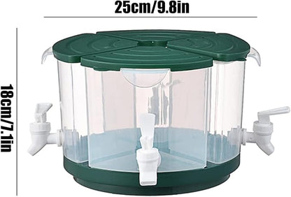 Beverage Dispenser for Fridge, 5.5 L/1.5 Gallon Rotating Plastic Drink Dispenser - Image 2