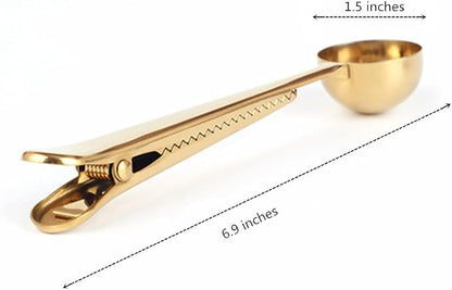 Coffee Scoop, Stainless Steel Golden Multi Function Coffee Measuring - Image 2
