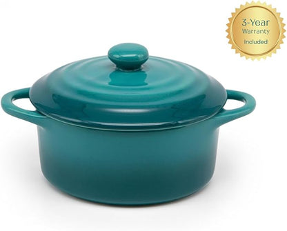 Kook Ceramic Mini Cocotte Set, Small Casserole Dishes - Image 8