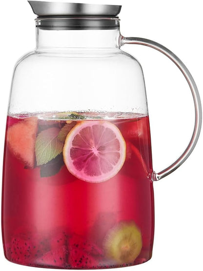 Purefold Pitcher with Lid, 109 Ounces Water Pitcher, Heat Resistant Leakproof by Purefold