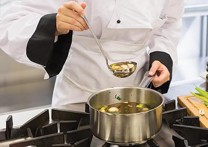Winco Heavy-Duty Stainless Steel Sauce Pan - Image 9