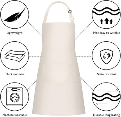 Jubatus 2 Pack 100% Cotton Aprons - Image 6