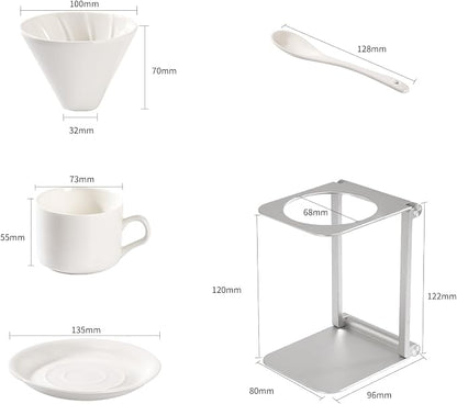 6-Piece Pour Over Coffee Maker Kit & Dripper Set - Image 5