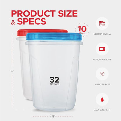 Tafura 10 Pack Leakproof Freezer Containers - Image 4