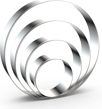 Circle Round Biscuit Cookie Cutter Set by QAAQS