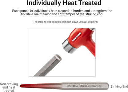 TEKTON 7/16 Inch Center Punch | 66084 | Made in USA - Image 3