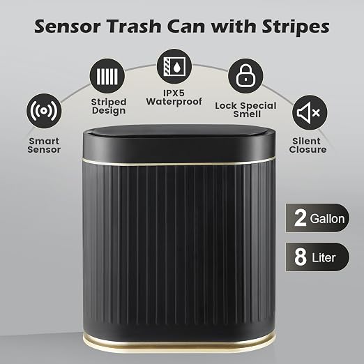 SYNCVIBE Bathroom Sensor Trash Can - Image 4