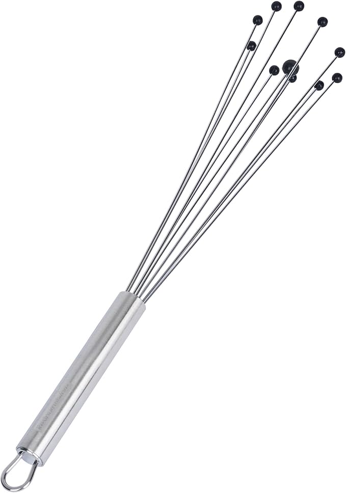 Restaurantware 12.5 in Stainless Steel Ball Whisk - Image 2