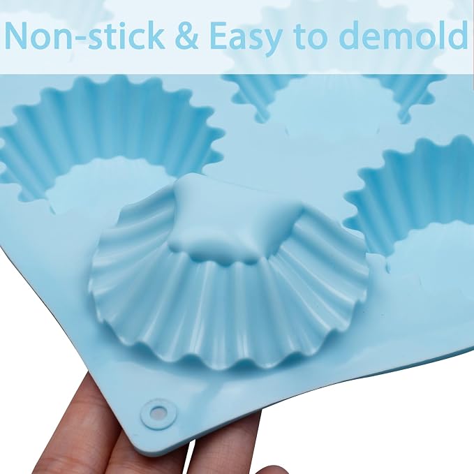 Silicone Peanut Butter Cup Molds, 3 Pack, 12-Cavity Non-stick Candy Chocolate - Image 3