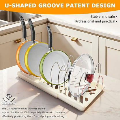 Expandable Pot and Pan Organizer Rack - Image 3