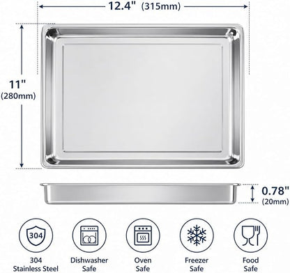 Univen Stainless Steel Baking Tray Pan Compatible - Image 2