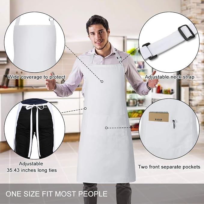 Jubatus 12 Pack Bib Aprons - Image 2