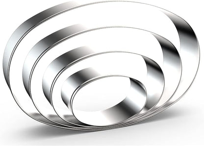 Oval Cookie Cutter Set Large by QAAQS