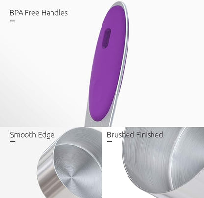 U-Taste 10 Piece Measuring Cups and Spoons Set in 18/8 Stainless Steel - Image 6