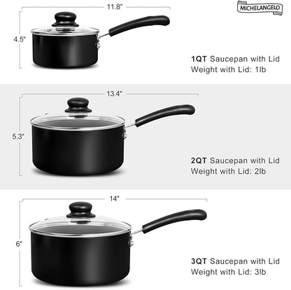 MICHELANGELO Nonstick Saucepan - Image 6