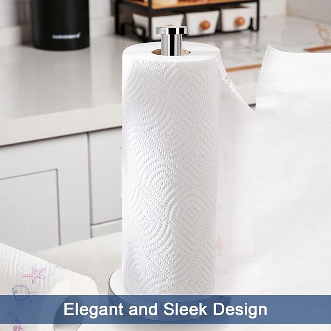 NearMoon Standing Paper Towel Holder, Kitchen Paper Towel Tissue Holder- - Image 6