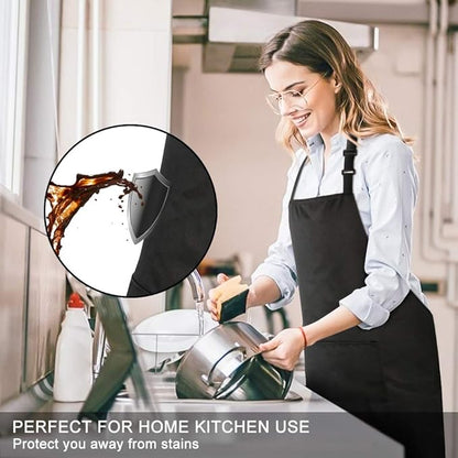 Jubatus 4 Pack 100% Cotton Aprons - Image 3