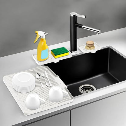 Silicone Dish Drying Mat for Kitchen Counter, Dish Drying Pad, Non-Slip Drain - Image 7