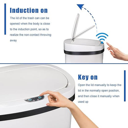 Kitchen Trash Can Office Bathroom Bedroom Waste Bin - Image 5