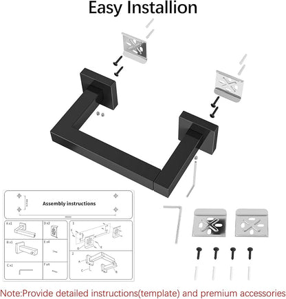 FEILERN Toilet Paper Holder, Wall Mounted Post Pivoting Square Tissue Holders - Image 9